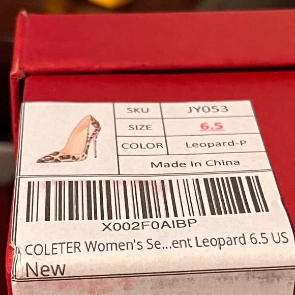 NWT COLETER Leopard heels - Picture 7 of 11